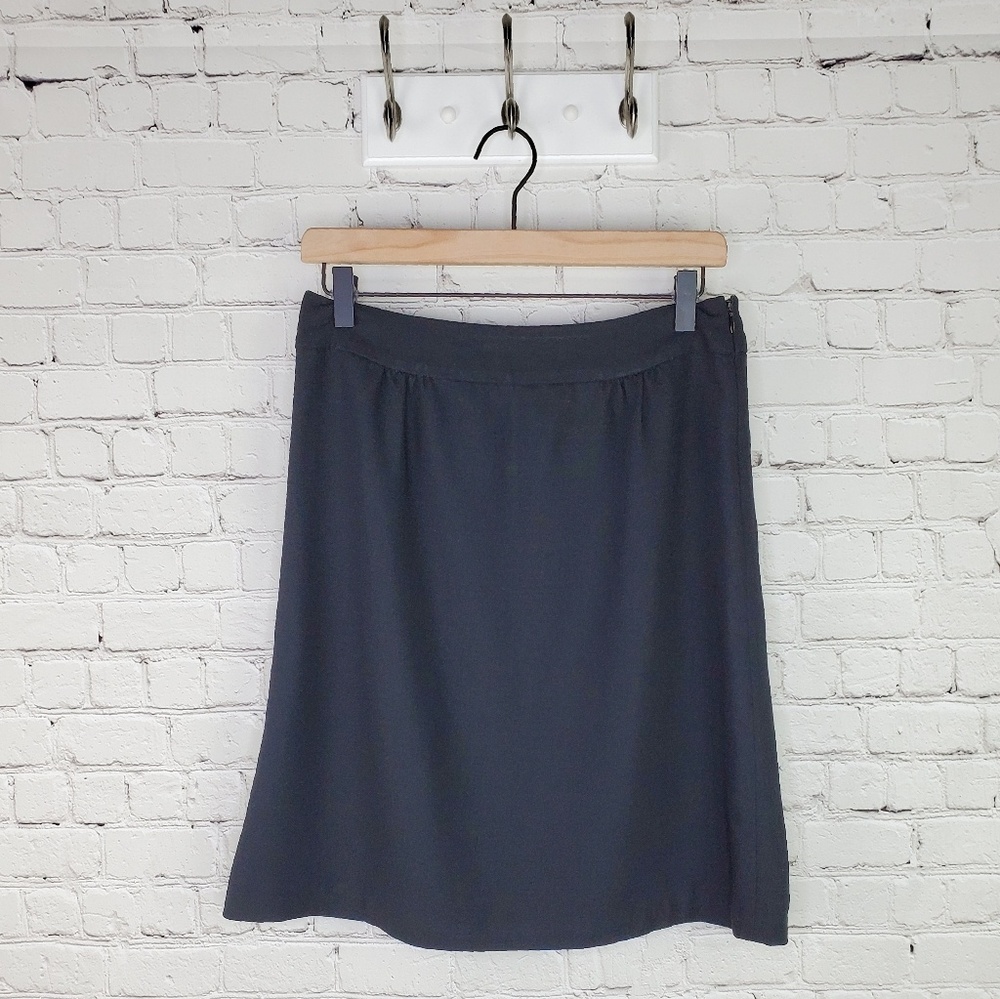 Anthropologie Elevenses wool blend career skirt